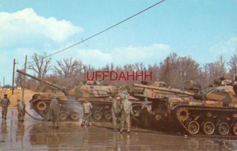 TRAINEES M48 (M60A1) TANKS AT FORT KNOX, KY. Home of the US Army Training Center