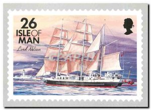 Postcard Modern Ships Isle of Man Lord Nelson