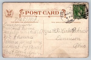 1913  Police Officer Arresting Drunk Guy  Comic Humor    Postcard