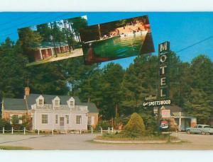 Unused Pre-1980 OLD CARS & GOVERNOR SPOTTSWOOD MOTEL Williamsburg VA u1590