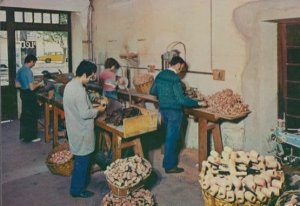 Cogolin French Smoking Tobacco Making Pipe Pipes Old Factory Postcard