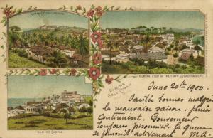 Gold Coast, Ghana, ELMINA, Roman Catholic Mission, Castle, Town View (1900)