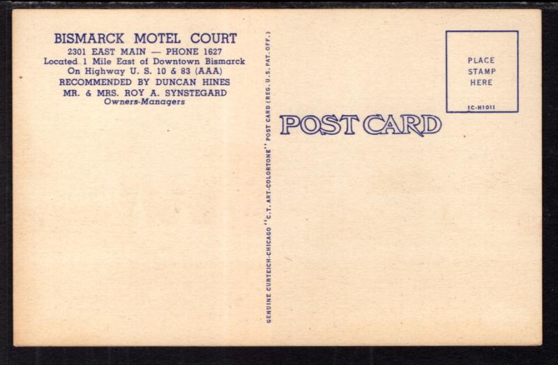 Bismark Motel Court,Bismark,ND