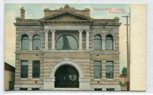 Public Library British Columbia Canada 1909 postcard