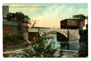 NY - Keeseville. The Arch Bridge, Ausable River