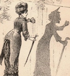 1870s Oddball Bufford 451 C.C. Morse & Son Women Shadow Puppets #2 F113