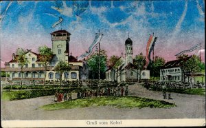 Lot346 gruss vom kobel germany postcard