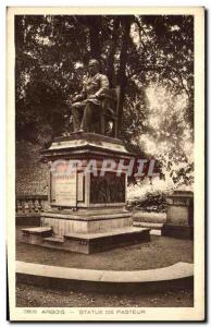 Old Postcard Arbois Statue Pasteur