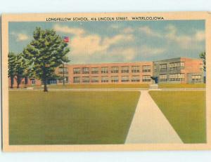 Linen LONGFELLOW SCHOOL Waterloo Iowa IA Q9861