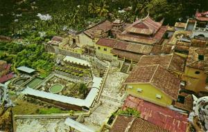 malay malaysia, PENANG, Ayer Itam, Kek Lok Si Temple from Pagoda (1960s)