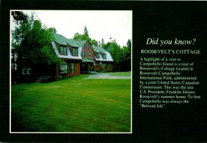 Canada New Brunswick Camobello Island Franklin D Roosevelt Cottage