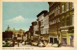 Canada - Quebec, Quebec City. Rue de la Fabrique