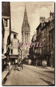 Old Postcard Caen The Belfry St Peter saw the Rue St Pierre