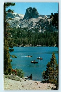 LAKE MARY and CRYSTAL CRAG, CA  Mammoth Lakes Mono County c1960s  Postcard