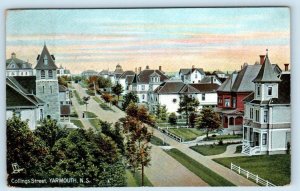 YARMOUTH, Nova Scotia Canada ~ COLLINGS STREET Scene 1908 Tuck Postcard