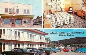 Canada, Quebec, Gaspe, Adams Motel & Restaurant, W. Schermer No. 71685-B