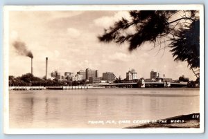 Tampa Florida FL Postcard RPPC Photo Cigar Center Of The World 1940 Vintage