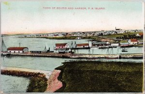 Souris Prince Edward Island Harbour 1907 McNeils Mills PEI Cancel Postcard H25