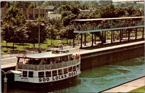 Michigan Sault Ste Marie Soo Locks Tour Boat In Locks