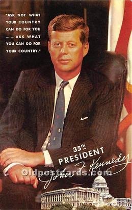 President John F Kennedy Unused 