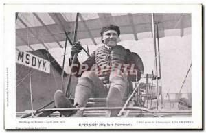 Old Postcard Effimof Farman Biplane