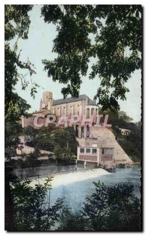 Old Postcard Lavaur Tarn the Agout the Electric Factory and the Cathedral