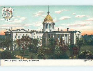 Divided-Back CAPITOL BUILDING Madison Wisconsin WI HM7831