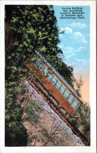 Postcard TN Incline Railway Steepest Point Lookout Mountain Chattanooga