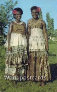 Traditional Dress Fiji, Fijian Writing on back 