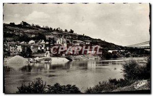 Modern Postcard Port Saint Mary's in profile Bridge and the city