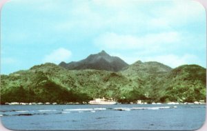 Postcard Oceania - Samoa - Matson Ship in Pago Pago Harbor