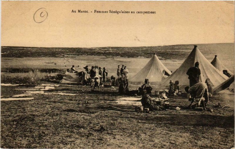 CPA AK Au MAROC Femmes Senegalaises au campement MAROC (688418)