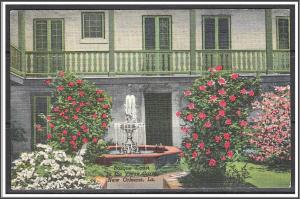 Louisiana, New Orleans Bosque House Courtyard