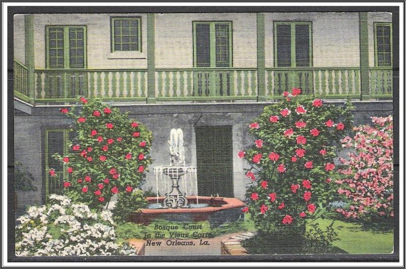 Louisiana, New Orleans Bosque House Courtyard