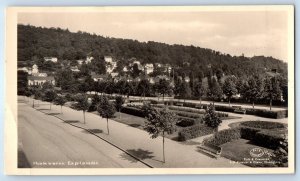 Småland Sweden Postcard Huskvarna Esplanades 1951 Vintage RPPC Photo