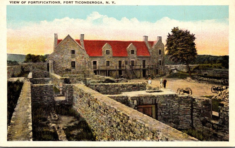 New York Fort Ticonderoga View Of Fortifications