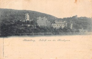L122 Germany 1898 Heidelberg Schloss von der Hirschgasse Castle vintage postcard