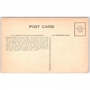 Postcard Lachine Rapids Steamboat Montreal St. Lawrence River c1910