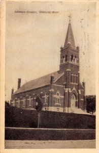 Cadillac Michigan Catholic Church Vintage Postcard AA39411