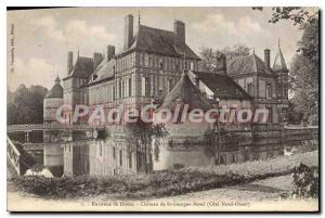 Postcard Old Chateau De St Georges Motel Dreux