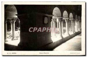 Postcard Old Gerona Museo Cloister