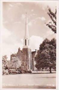 Oregon Salem First Methodist Church Real Photo