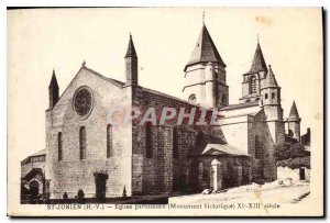 Postcard Old St Junien H V Parish Church Historical Monument