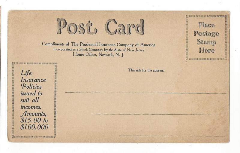 Prudential Insurance Co Yosemite Falls Mariposa CA Postcard