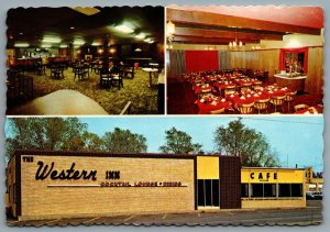 Postcard Chamberlain SD c1960s The Western Inn Restaurant & Lounge Multi View