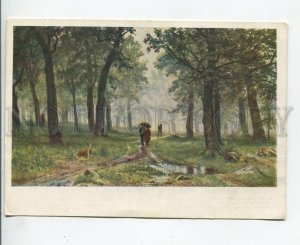 457462 USSR 1959 year Shishkin rain in the oak forest old postcard