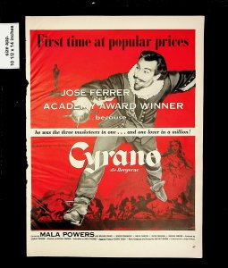 1951 Cyrano Academy Award Winner Movie Vintage Print Ad 015722