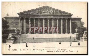 Old Postcard The Paris Chamber of Deputies