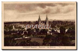 Pontmain Old Postcard Panorama General view