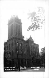 Cumberland Maryland Allegany Court House Real Photo Antique Postcard K49721